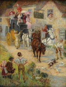 Coach And Horses Outside The Masons Arms