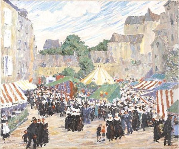 French Carnival Scene - view 1