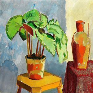 Still Life With A Begonia by Karl Isakson