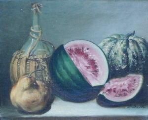 Stilleben Mit Melone by Pietro Isella