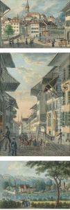Altstadt Von Thun by Johann Baptist Isenring