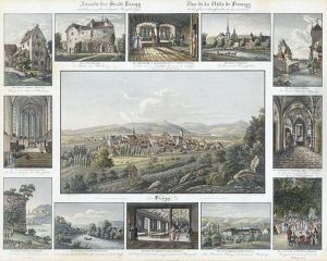 "ansicht Der Stadt Brugg/und Ihrer Merkwurdigsten..." by Johann Baptist Isenring