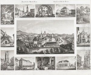 Ansicht Der Stadt Bern/und Der Innern Theile Derselben by Johann Baptist Isenring