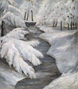 Stream In The Winter by Sebastian Isepp