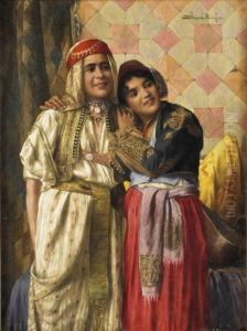 Two Arab Youths In Nationalcostume