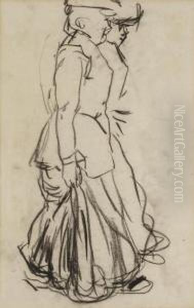 Two Elegant Women Out For A Stroll - view 1