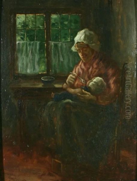 Mother Feeding Child - view 1