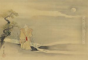 The Noh Play Tokusa by Hanabusa Itcho