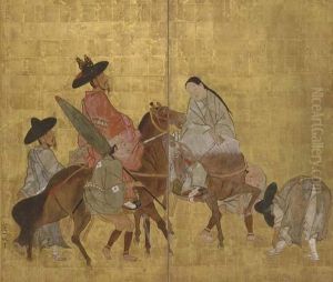 Korean Envoys by Hanabusa Itcho