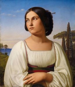 Junge Romerin by Franz Ittenbach