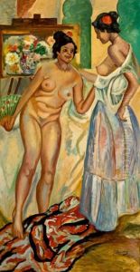 Las Modelos En El Taller by Francisco Iturrino Gonzalez