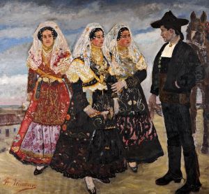 Les Espagnols by Francisco Iturrino Gonzalez
