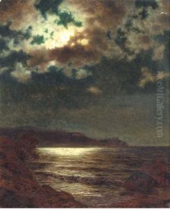 Moonlit Seascape by Ivan Fedorovich Choultse