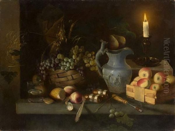 Still Life With Candle And Opera Glasses - view 1