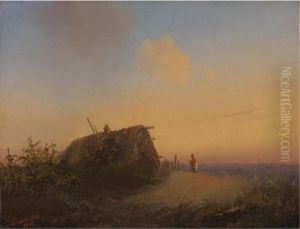 Landscape With Peasant House