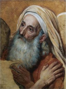 Head Of An Old Man And A Nazarene From by Alexander Ivanov