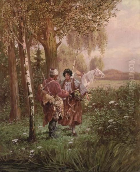 The Encounter By The Wood - view 1