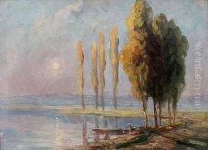 Paysage Aux Peupliers