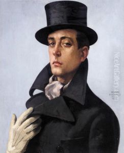 Portrait Of A Dandy In A Top Hat