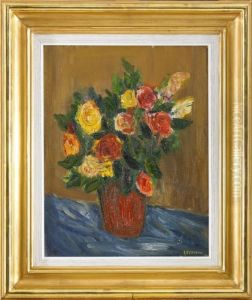 Blomsterstilleben by Ivan Ivarson