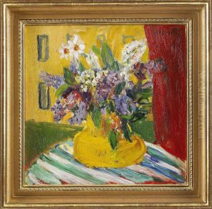 Blommor I Gul Kruka by Ivan Ivarson
