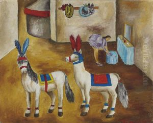 Los Caballitos Pony En Su Camerino by Maria Izquierdo
