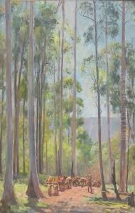 Salvana , Landscape With Bullock 1945train Salvana , Landscape With Bullock 1945train