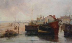 A Busy Harbour Scene A Busy Harbour Scene