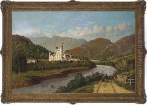 Balmoral Castle, From The Banks Of The River Dee