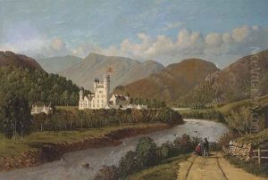 Balmoral Castle, From The Banks Of The River Dee