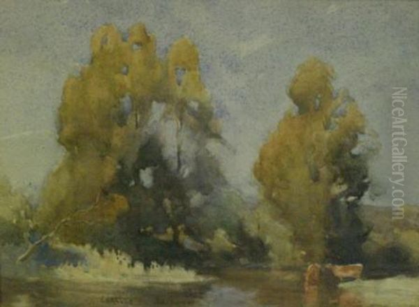 Lake With Cattle Drinking - view 1
