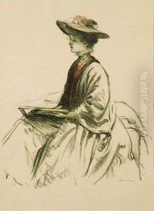 Portrait Of Gertrude Templeton by Francis Ernest Jackson