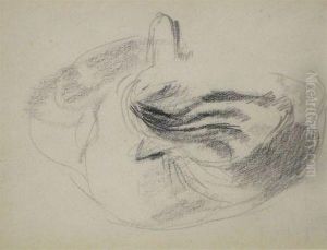 Pencil Drawing, Cat Study , 3 1/2 by Francis Ernest Jackson