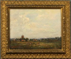 Paesaggio Con Contadini Nei Campi by Frederick William Jackson
