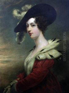Half Length Portrait Of Lady Dover (georgina Agar-ellis)