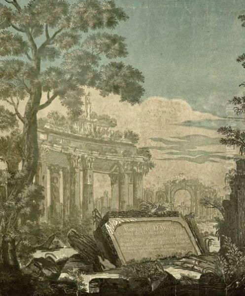 Heroische Landschaft Mit Antiken Ruinen Und Einer Widmung Anrobert D'arcy - view 1