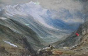 Figures In A Mountainous Landscape