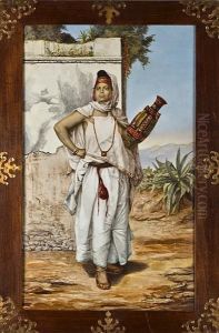 Algerian Woman Carrying A Jug