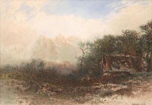 Alpine Cabin by Otto Reinhard Jacobi