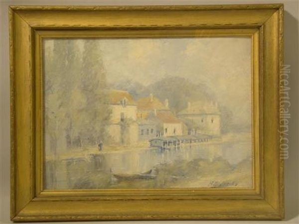 Barge On The River - view 1