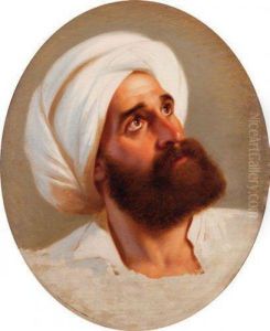 Portrait D'homme Au Turban by Paul Emil Jacobs