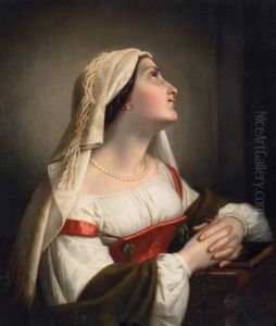 Praying Roman Lady by Paul Emil Jacobs