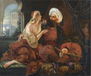 The Pasha's Favourite (ali Pasha And Kira Vassiliki) by Paul Emil Jacobs