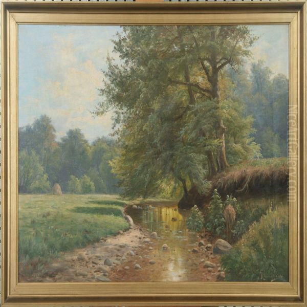 The Stream In Lellingeforest - view 1