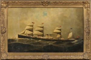 Portrait Of The White Star Royal Mail Steamer
Germanic by Antonio Nicolo Gasparo Jacobsen
