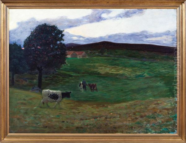 Scenery With Cows - view 1