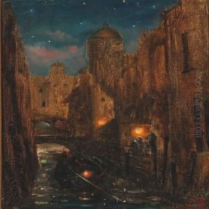 View Of Venice On A Late Evening by David Jacobsen