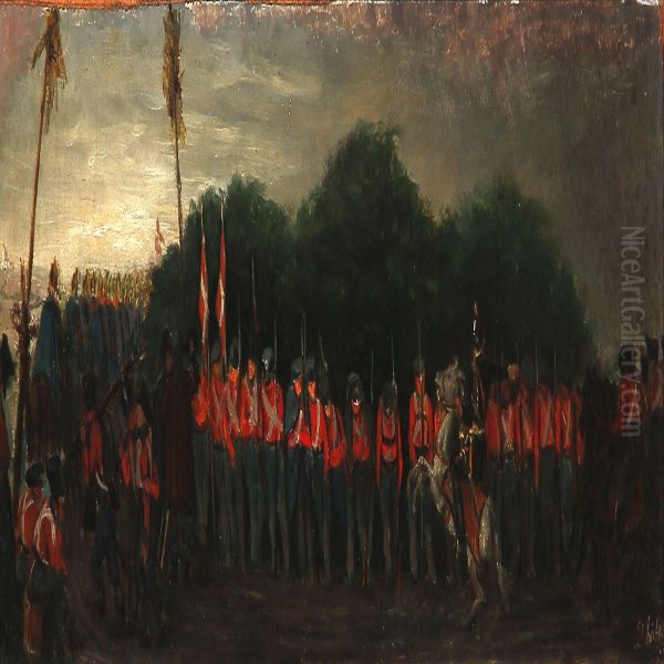Marching Soldiers, Presumably From The First Schleswig War - view 1