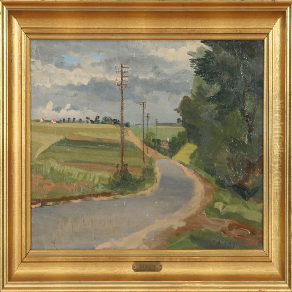 Landscape With Fields And A Road - view 1