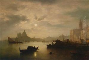 Venedig Im Mondlicht by Sophus Jacobsen